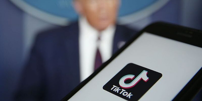The TikTok logo is displayed in the app store.BLOOMBERG/PHOTOGRAPHER: BLOOMBERG/BLOOMBER
