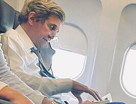 John Kerry Caught Maskless on Flight, Calls it “Malarkey”