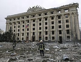 Russia Bombs Kharkiv and Encircles Kyiv